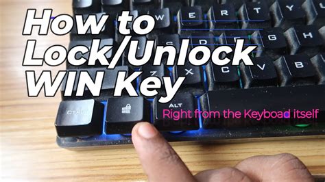 How To Unlock Win Key
